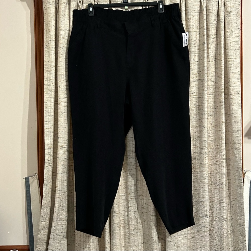 Old Navy High Waisted Belted Straight Leg Pants - 2X